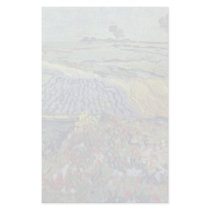 Wheat Fields Near Auvers By Vincent Van Gogh Stationery Design