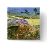 Wheat Fields near Auvers, Vincent van Gogh buttons