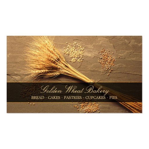 Wheat Grains - Bakery Patisserie business card (front side)