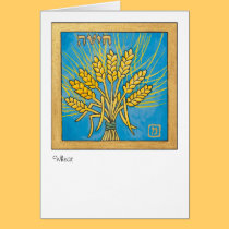 Wheat, one of the seven species of Israel cards