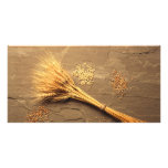 Wheat Personalized Photo Card
