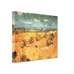 Wheat Stacks with Reaper by Vincent van Gogh Stretched Canvas Prints