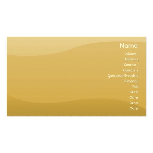 Wheat Waves - Business Business Card Template (front side)