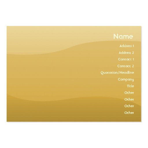 Wheat Waves - Chubby Business Card Templates