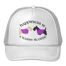 Wheaten & Black Scottie Happiness Trucker Hats