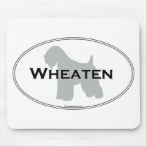 Wheaten Oval mousepads