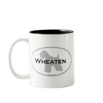 Wheaten Oval mugs by dogwiregifts Wheaten Oval mugs