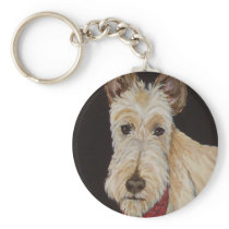 WHEATEN SCOTTIE KEYCHAIN