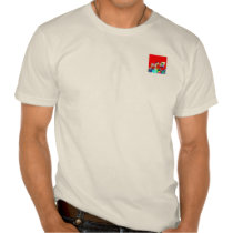 Wheaten Terrier Artist (Red Bkgd) t-shirts by wheatenterrier Wheaten Terrier Artist (Red Bkgd) t-shirts