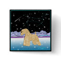 WHEATEN TERRIER:  AUSPICIOUS SIGN buttons
