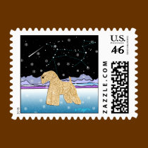 Wheaten Terrier: "Auspicious Sign" postage