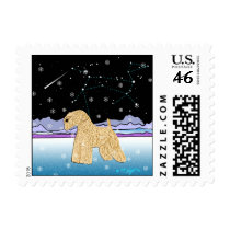 Wheaten Terrier: "Auspicious Sign" Postage Stamps