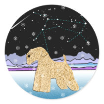 WHEATEN TERRIER:  AUSPICIOUS SIGN STICKERS