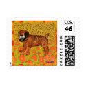Wheaten Terrier Puppy in Garden postage