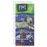 Wheaten Terrier senses smiling moon Custom Rack Card
