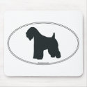 Wheaten Terrier Silhouette mousepads by dogwiregifts Wheaten Terrier Silhouette mousepads