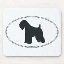 Wheaten Terrier Silhouette mousepads