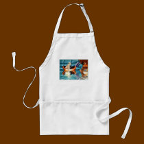 WHEATEN TERRIER: WALKING ON WATER aprons