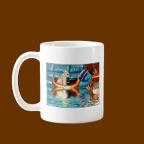 WHEATEN TERRIER: WALKING ON WATER mugs