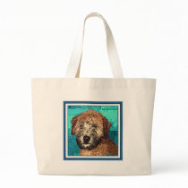 WHEATEN TERRIER: WET PUPPY CANVAS BAGS