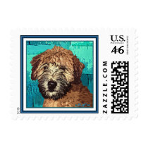 Wheaten Terrier: "Wet Puppy" Postage