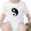 Wheaten Terrier Yin Yang t-shirts