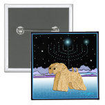 "Wheaten Terriers at Chanukah" Pinback Button
