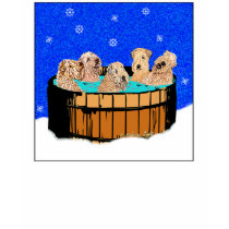 WHEATEN TERRIERS IN HOT TUB t-shirts