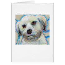 Wheatens Understand Irony fun colorful dog art cards