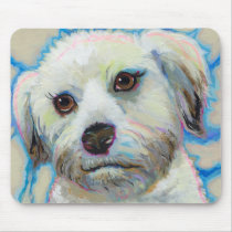 Wheatens Understand Irony fun colorful dog art mousepads