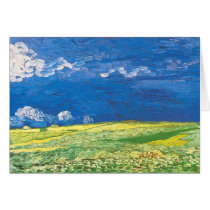 Wheatfields Under a Clouded Sky Cards