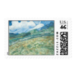 Wheatfields with Mountain in the Background Stamp