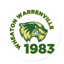Wheaton Warrenville Highs School Round Sticker