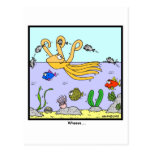 Wheeee: Octopus cartoon Postcard