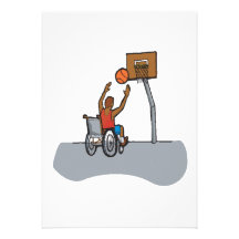 Wheel Chair Basketball Custom Announcement