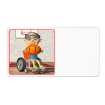 Wheel Chair Basketball Custom Shipping Label