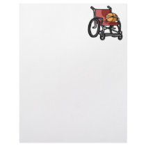 Wheel Chair Basketball Personalized Letterhead