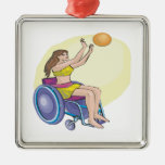 Wheel Chair Basketball Ornament