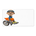 Wheel Chair Basketball Personalized Shipping Label
