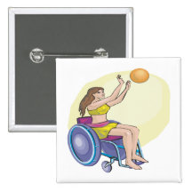 Wheel Chair Basketball Pins