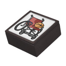 Wheel Chair Basketball Premium Keepsake Box