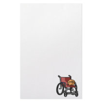 Wheel Chair Basketball Personalized Stationery