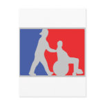 wheel chair icon postcard