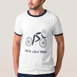 Wheel man pun funny cyclist's