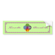 Wheel of Being - Green bumper stickers by ElementalByNature Wheel of Being - Green bumper stickers