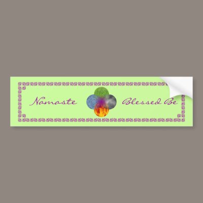 Wheel of Being - Green Bumper Stickers by ElementalByNature