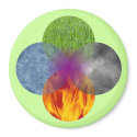 Wheel of Being - Green magnet