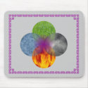 Wheel of Being - Grey mousepad
