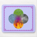 Wheel of Being - Purple mousepad
