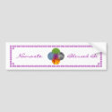 Wheel of Being - White bumper stickers